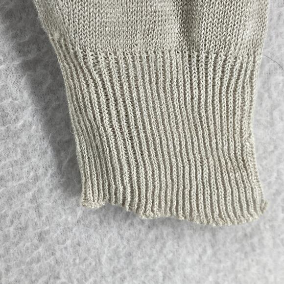 THEORY Cardigan Womens PS Linen Blend Long Curved Shawl Open Front Dolman Gray - Picture 5 of 10